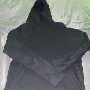 Plain Black Long Sleeve with Hood